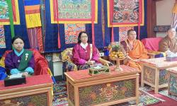 New Dasho Dzongdag with Lam Neten, Dasho Drangpen and Offtg. Dasho Dzongdag(Dasho Dzongrab)